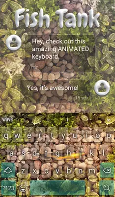 Fish Tank Animated Keyboard + Live Wallpaper android App screenshot 3